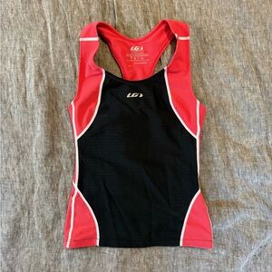 Louis Garneau triathlon tank top Women's Black and Red Tank Top